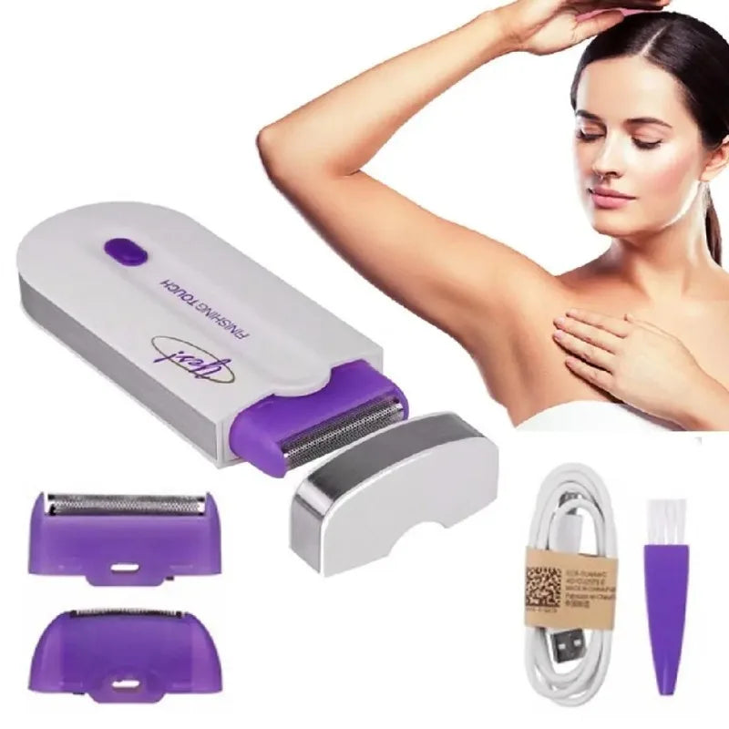 Depilador elétrico depilador corporal e facial feminino